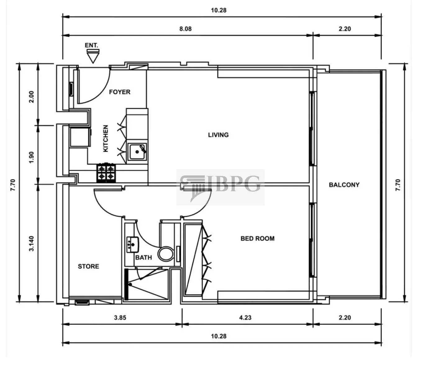 Prime Location | Fully Furnished + Study | Rented 5